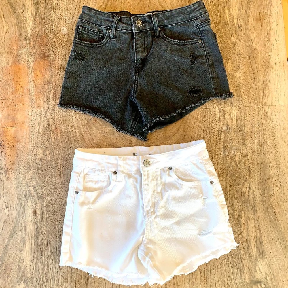 Girls RSQ Vintage High Rise Denim Shorts